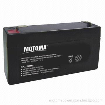 Rechargeable SLA Battery with 6V Voltage and 7Ah Capacity for Medical Equipment and UPS